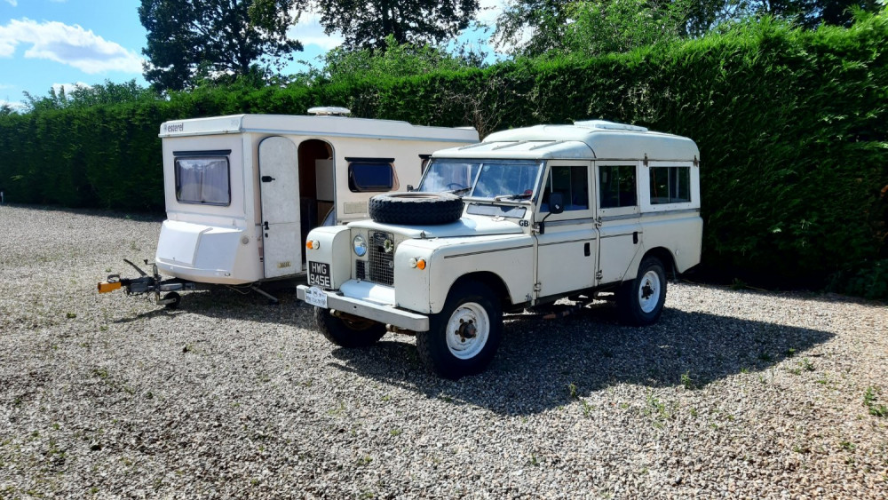 Dormobile and Caravan at Fakenham Racecourse